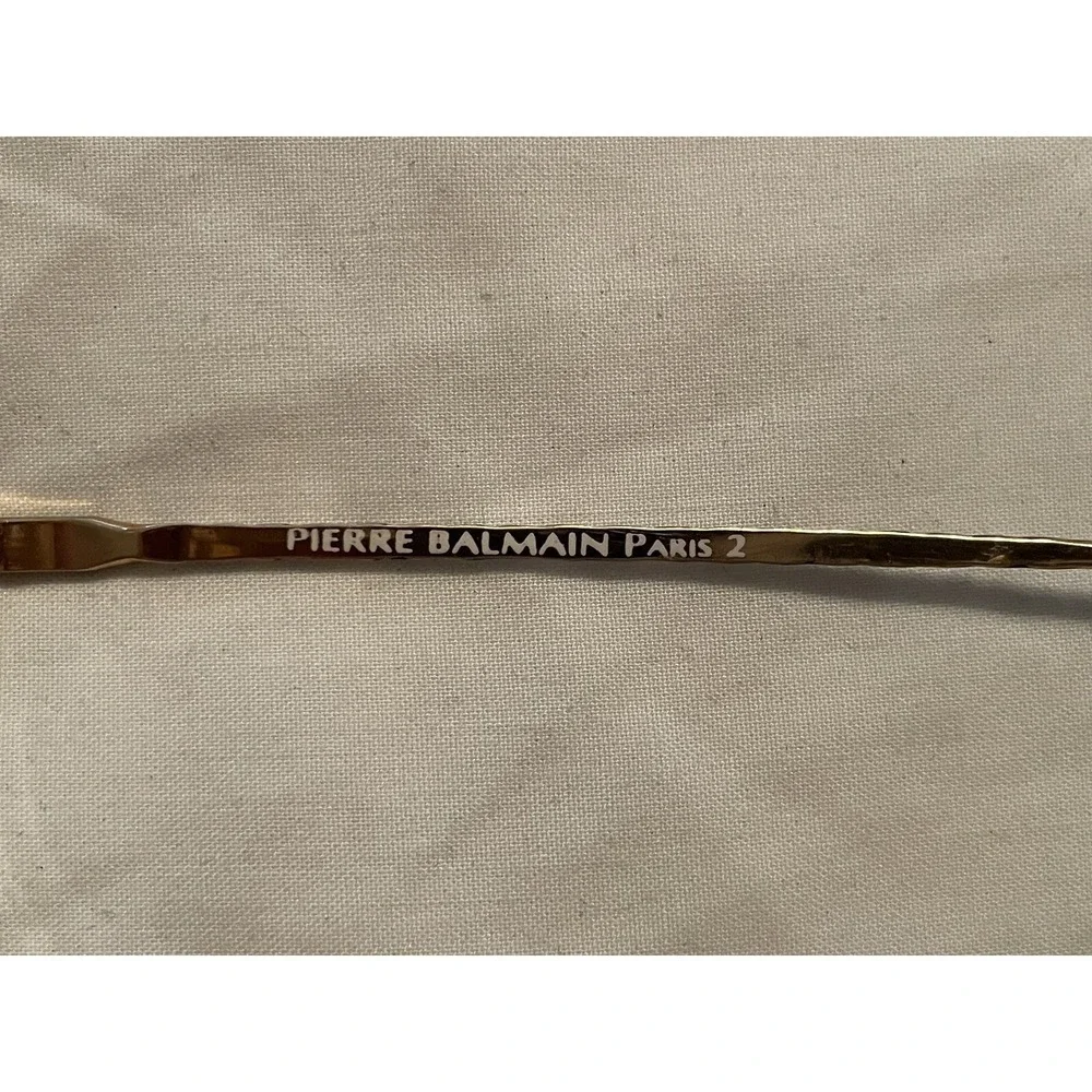 Vintage Balmain‎ Paris 2 Eyeglasses Gold Full Rim Zyloware 021 53[]17-140 France